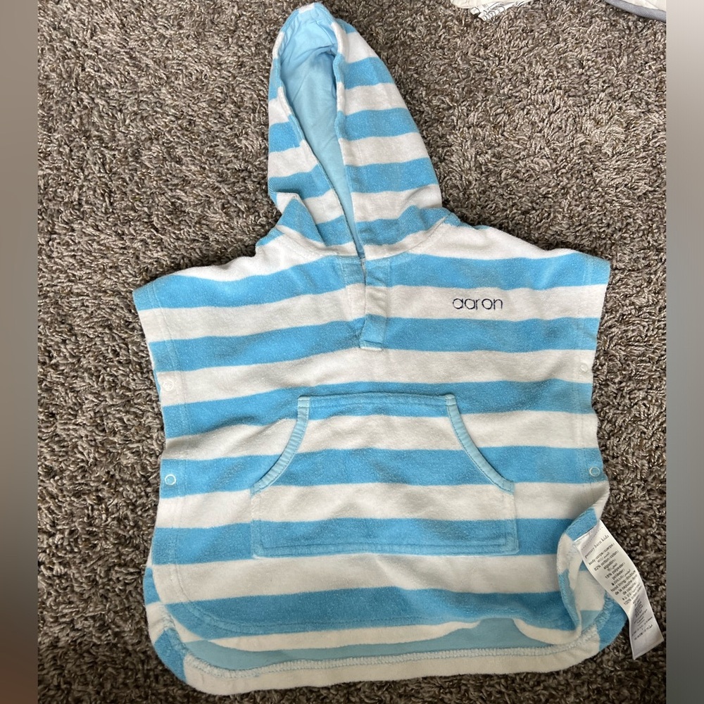 “aaron” monogram Pottery Barn cover up